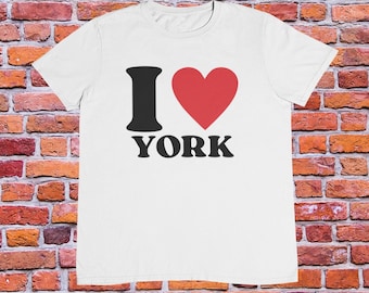 I Love York T Shirt | Funny | y2k | aesthetics | hilarious | 2000s | 90s