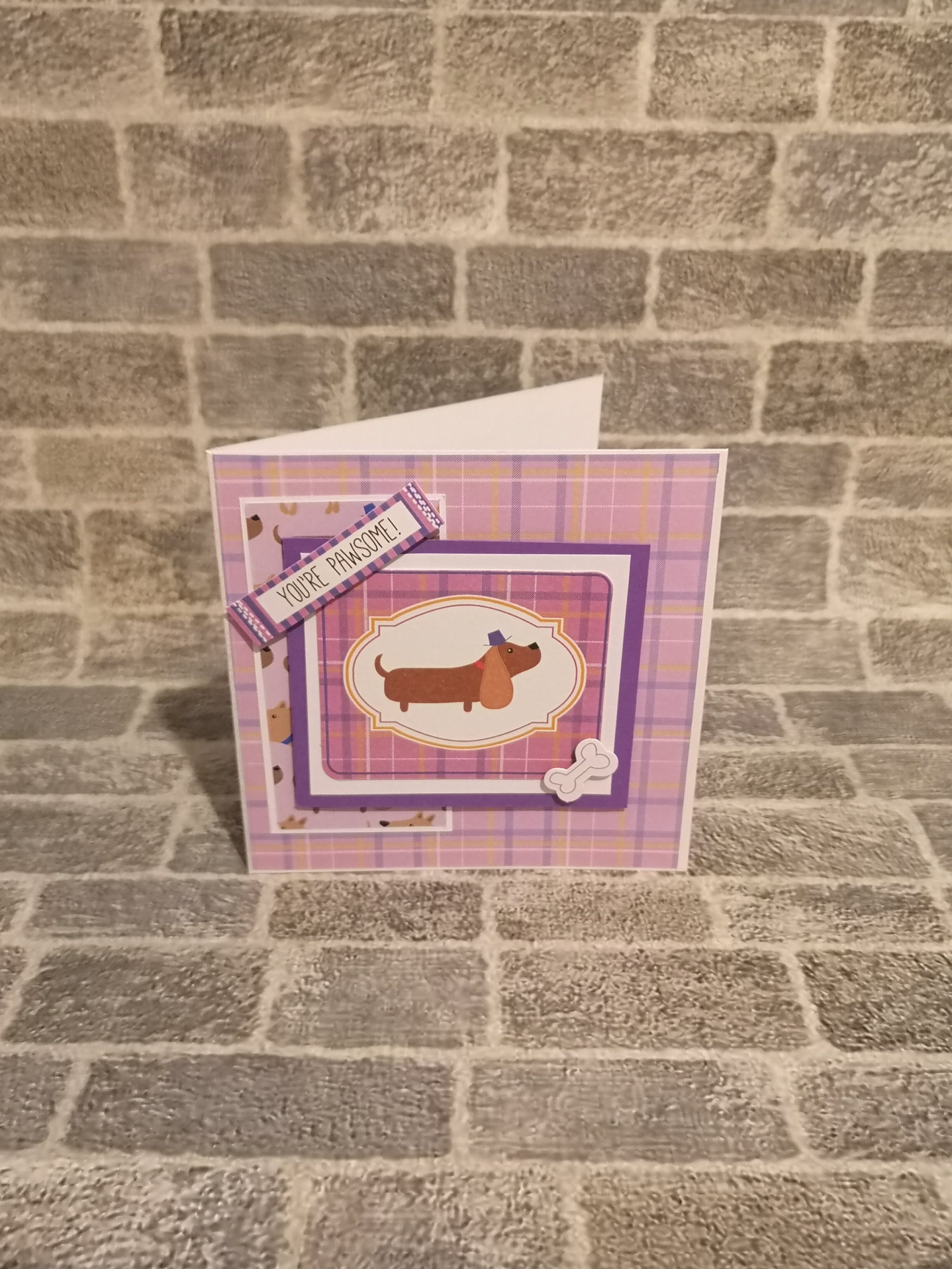 Handmade You're Pawsome Card Thank You Card Birthday Card Passed A Test ...