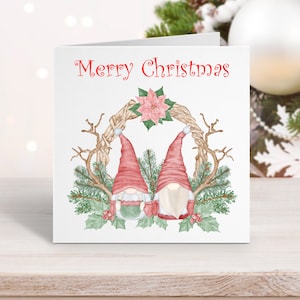 Gnome Christmas Card, Cute Christmas Cards, Gonk Christmas Card,