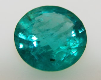 1,03 Ct sambischen natürlichen EMERALD IGI zertifiziert Rundschliff Schöne Smaragd Ca. Augenrein
