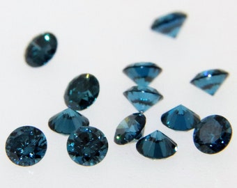 Vivid Blue Diamond, 0.02 ct, VS2-SI1 Clarity, Round Cut