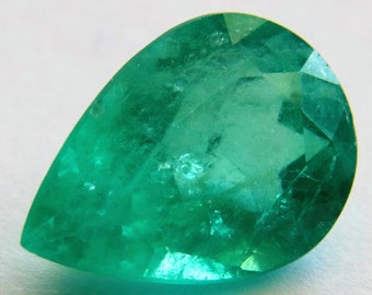 2,75 CT GIA Zertifizierter kolumbianischer EMERALD Pear Cut Schöner Natürlicher Smaragd