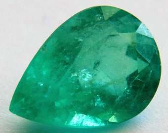 2.75 CT GIA certificato colombiano EMERALD Taglio pera bella smeraldo naturale