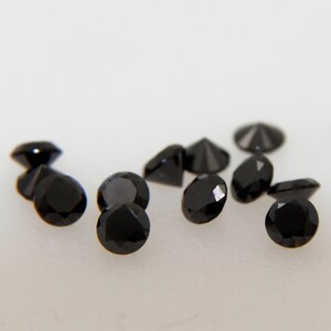 BLACK DIAMOND 2.3 - 2.4 mm, Top quality, Clean surface, Excellent cutting and Deep polish, Color Treated