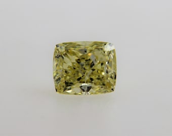 Natural Fancy YELLOW Diamond 1.01 ct, GIA Certificate, Cushion
