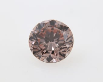 Diamant ARGYLE PINK 0,45 ct, couleur PC2, pureté VS2, certificat Argyle + GIA, Diamants naturels très rares, taille brillant