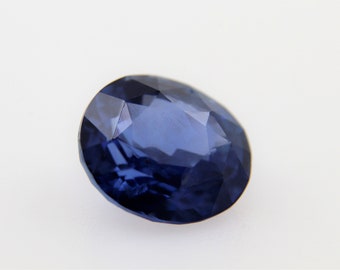 Saphir Bleu Naturel Chauffé 2,73 Carats Taille Ovale | Pierre Précieuse Pour Bijoux Création