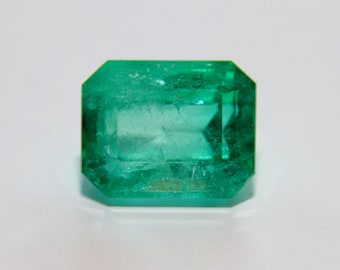 4.94 CT CDTEC Zertifizierter Natürlicher kolumbianischer EMERALD Octagon Cut Mittelgrüne Farbe