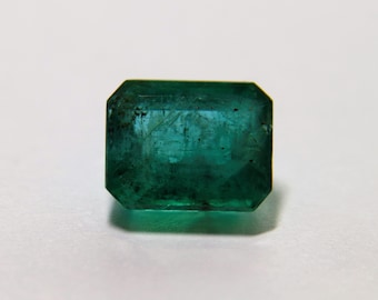 2.54 CT GIA zertifizierter sambischer EMERALD Oktagon Smaragdschliff Schöne grüne Farbe
