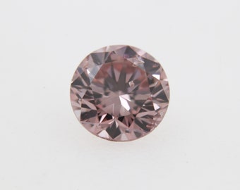 ARGYLE PINK diamond 0.24 ct, 5BP color, P1 clarity, Fancy Intense Pink, Argyle + GIA certificate, Very rare natural diamond, Rich color