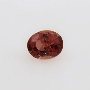 SAPHIR PADPARADSCHA 1,00 Ct Certifié Rare Couleur coucher de soleil Naturel Ovale Rose-orange Padparadscha