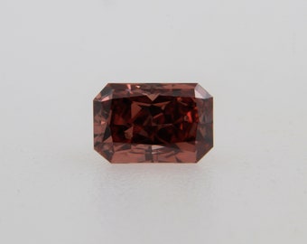 Diamant ARGYLE PINK 0,43 ct, couleur PC3, pureté SI1, certificat Argyle + GIA, Diamants Naturels Très Rares, Forme Radieuse