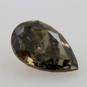 Certifié GIA CAMÉLÉON DIAMANT naturel Fantaisie Couleur jaune-brun verdâtre foncé Nettoyant pour les yeux Clarté SI1