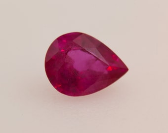 Rubis Traité Du Mozambique 0,54 Carat - Couleur Rouge Rose - Pierre Précieuse