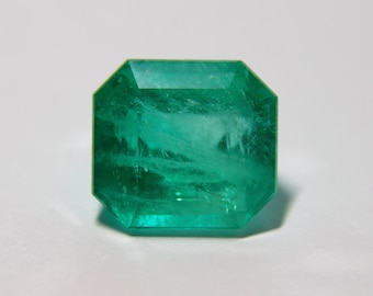 4.99 CT CDTEC Zertifizierte natürliche kolumbianische SMARAGD Oktagon Cut Mittelgrüne Farbe