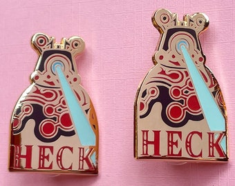 FLAWED Heck Guardian Enamel Pin