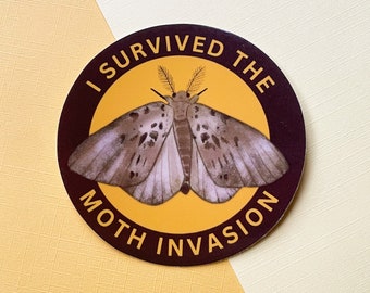 Miller Moth Invasion Sticker