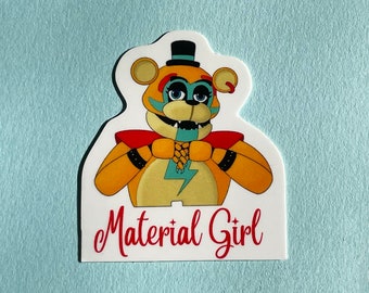 Freddy Material Girl Sticker