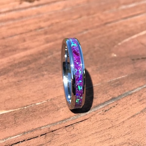 Sleepy lavender opal glow ring