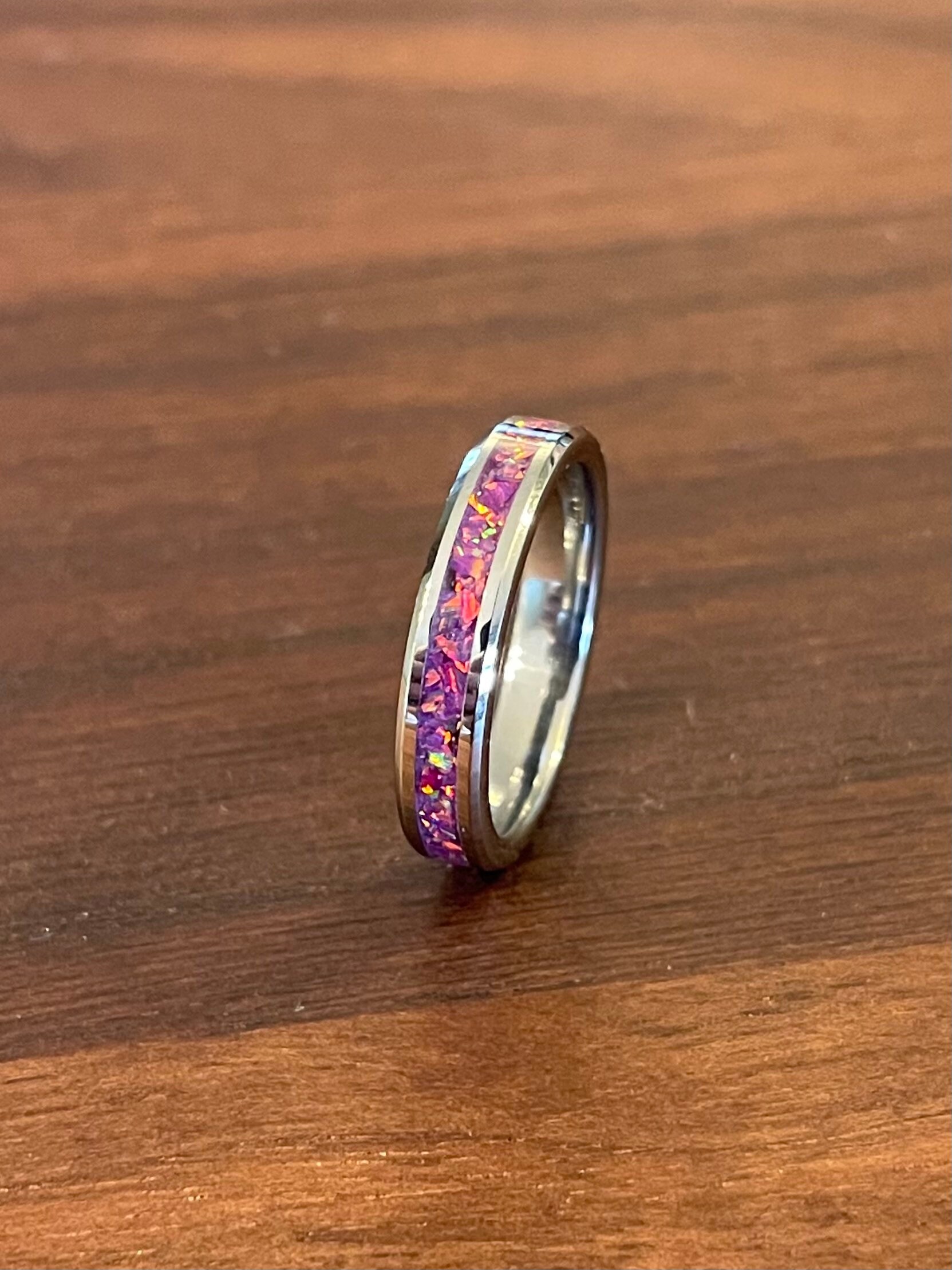Orchid opal glow ring | Etsy