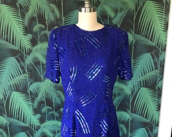 80's Sequined Party Dress