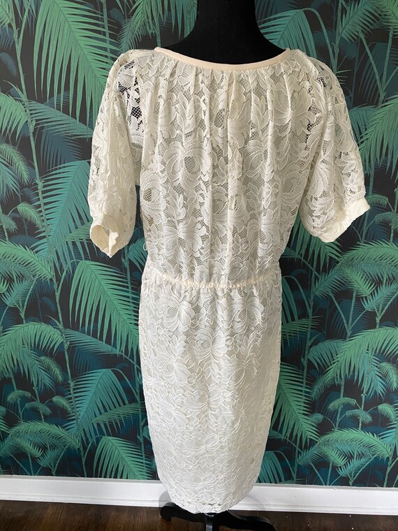 70’s Ivory Lace Dress - image 2
