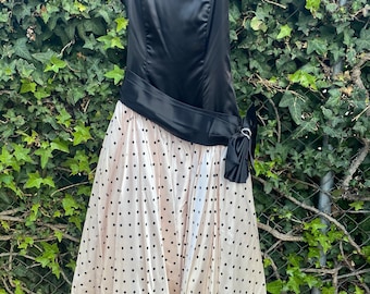Polka Dot Prom Dress
