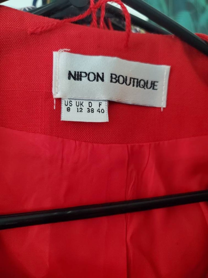 80s Nippon Boutique Red Dress