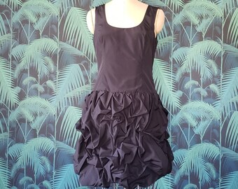 Ruched Black Party Dress