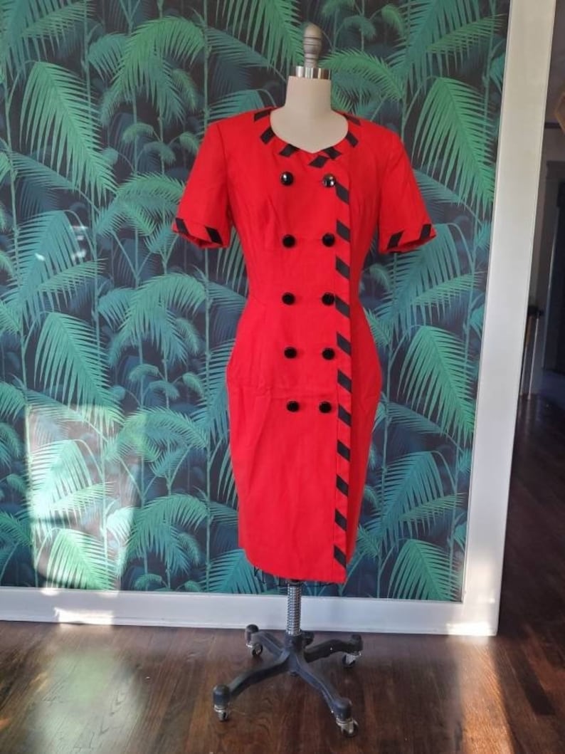 80s Nippon Boutique Red Dress