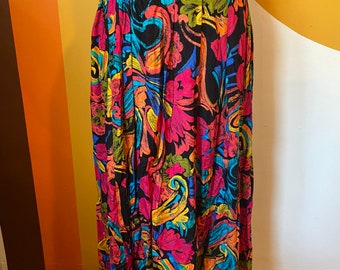 90’s Floral Skirt