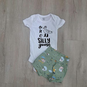 One silly goose 1st Birthday outfit