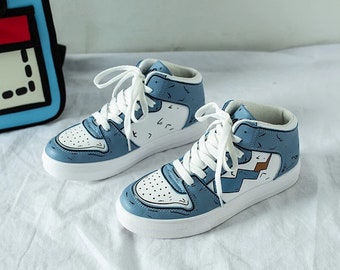 Blcmma71rfdihm Why wear a boring old monochrome shoe, when you could be wearing a masterpiece on your feet? https www etsy com market anime shoes