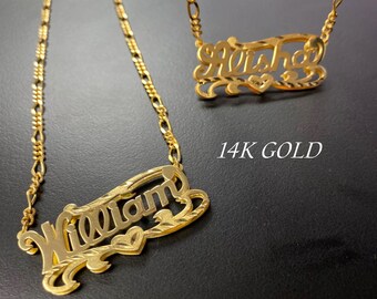 Gold Name Necklace Etsy Gold Name Necklace Etsy