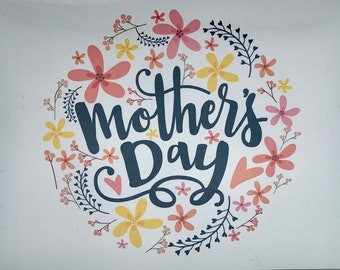 Happy Mother’s Day Card, Greeting Card with envelope cards note floral diagram stationery set bulk card mom ma love mama mothers