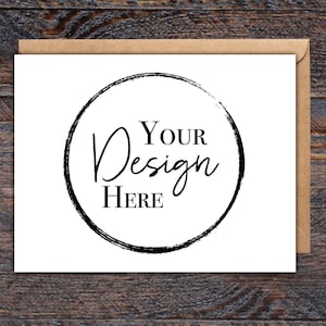 Custom Greeting Card Printing with envelopes perfect for business logo, events, and wedding invitations