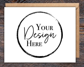 Custom Greeting Card Printing with envelopes perfect for business logo, events, and wedding invitations