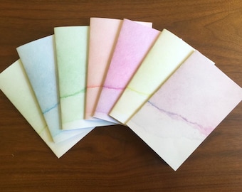 Watercolor Notebooks - 6 Pack Notebooks - Watercolor Design Notebooks - journal - stationery birthday gifts - bulk notebooks