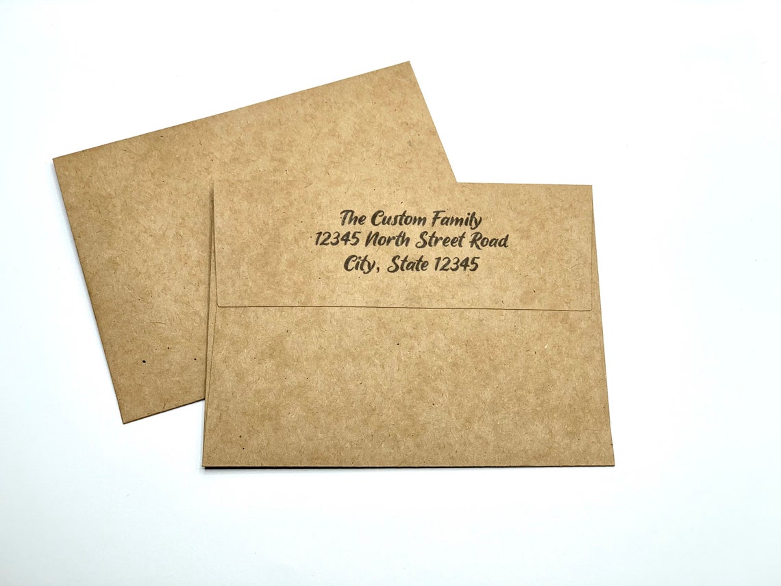 Personalized Envelopes Custom Envelopes With Return Address Etsy