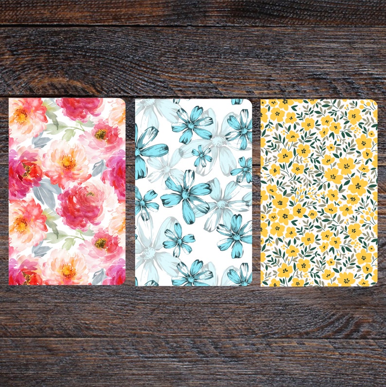 Floral Notebooks 6 Pack Notebooks Watercolor Design Notebooks journal stationery birthday gifts bulk notebooks image 3