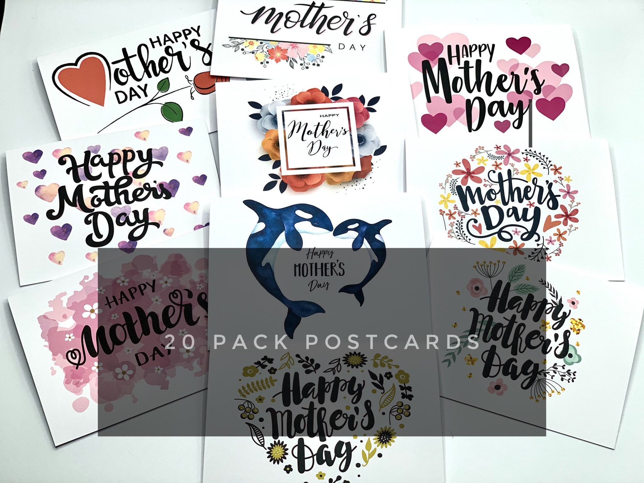 Mother\u2019s Day Postcards Unique Post Cards Bulk Post Cards Happy Mother\u2019s Day Post Cards Penpal Gift Set 20 Postcards Postcrossing