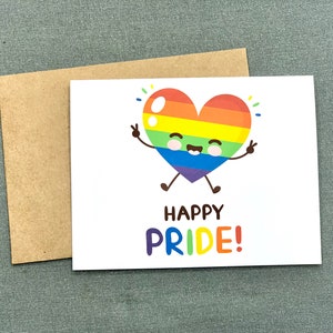 Happy Pride Card, Love Cards, Blank Greeting avec enveloppe distanciation sociale pride festivals chase célébration parade mois swag corporate