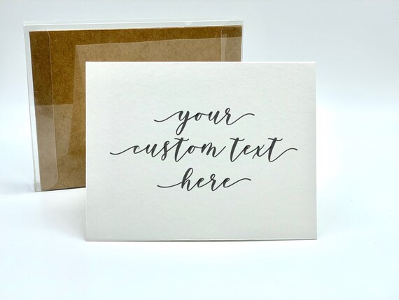 Custom Greeting Card Set Printing Cards Blank Greeting Card | Etsy