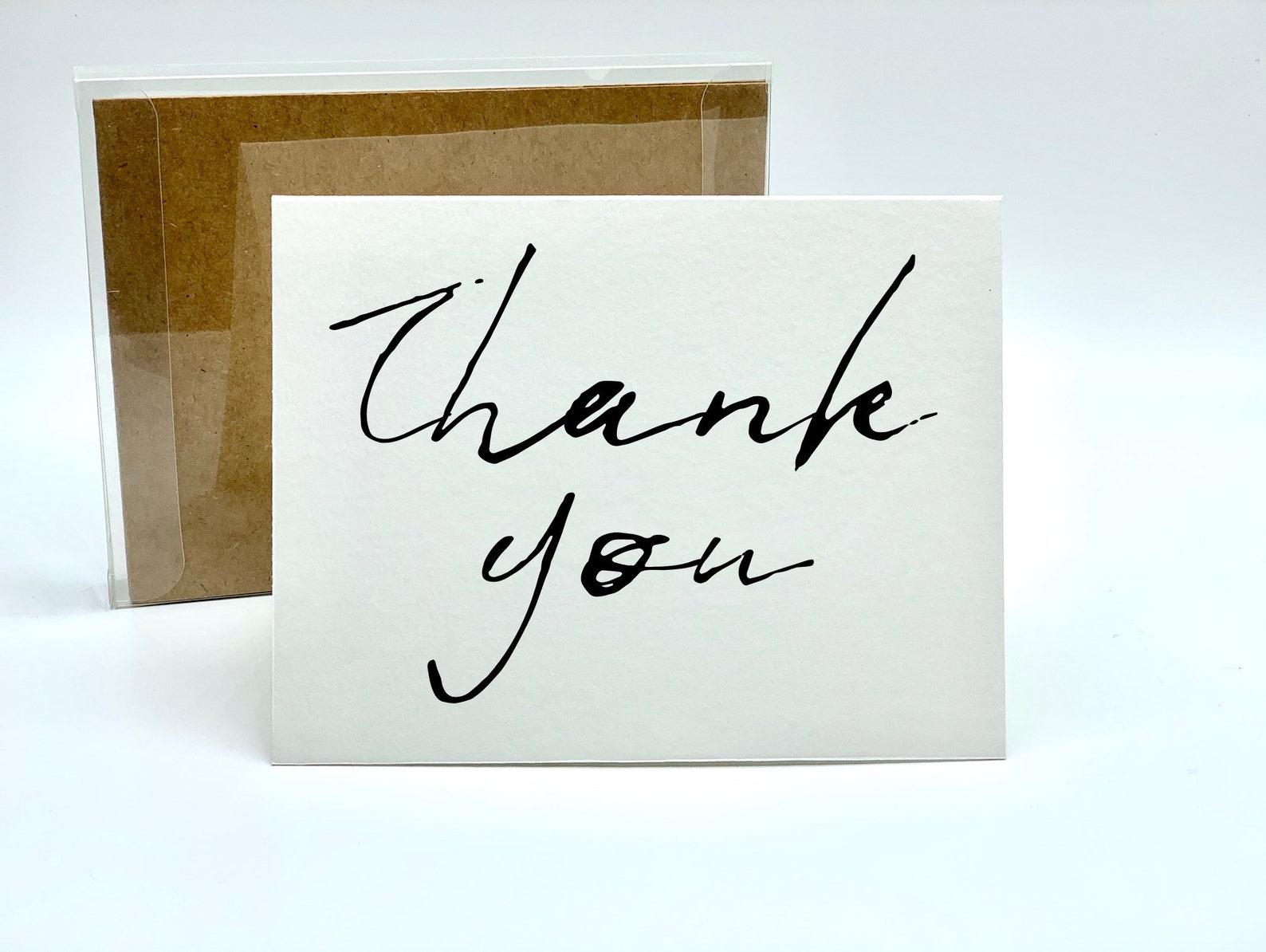 Thank You Cards Blank Greeting Card With Envelope Thanks Yous Etsy
