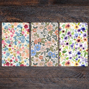 Floral Notebooks 6 Pack Notebooks Watercolor Design Notebooks journal stationery birthday gifts bulk notebooks image 4