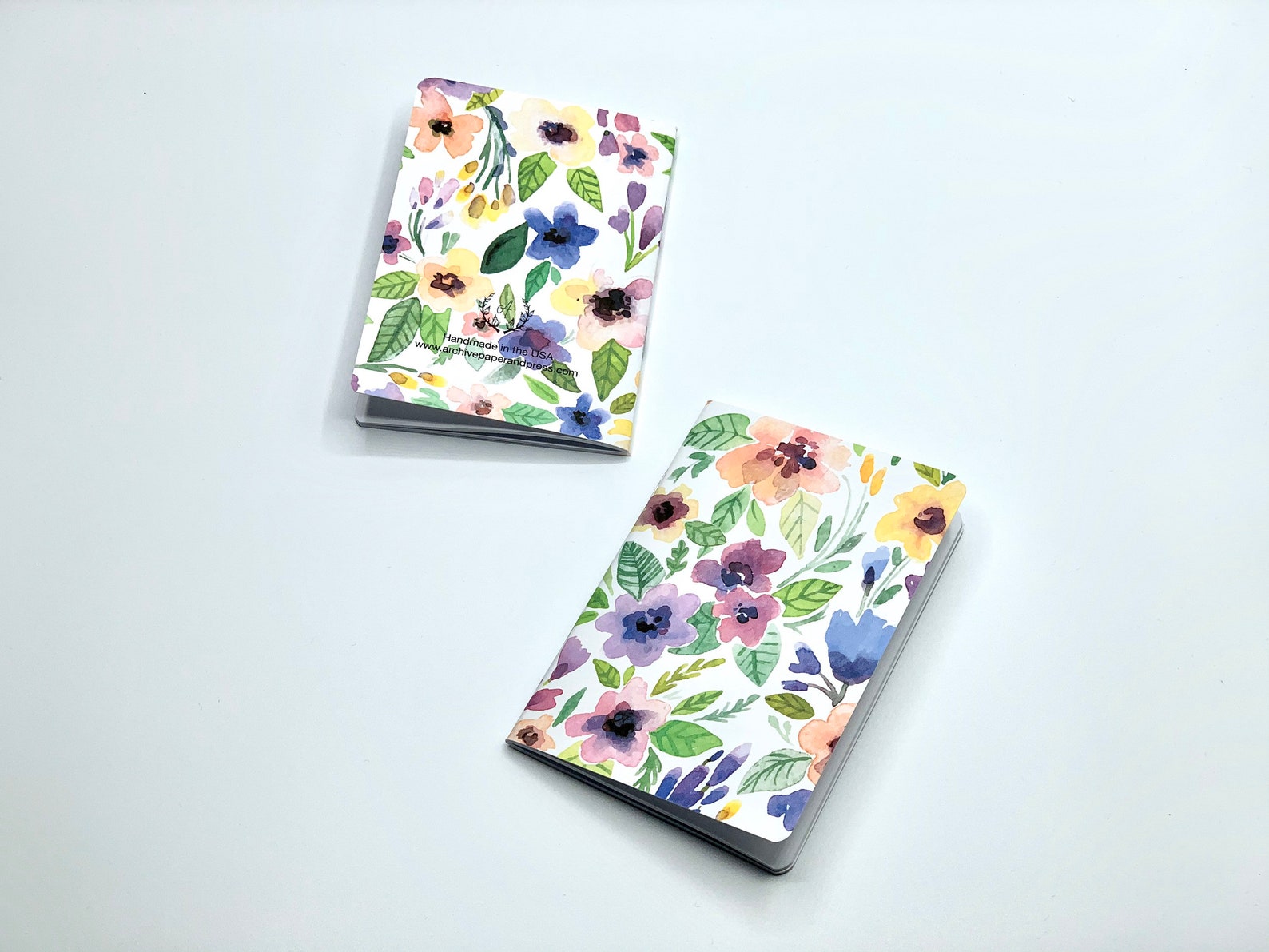 2 Pack Flowers Notebooks Flower Pocket Notebook journal Etsy
