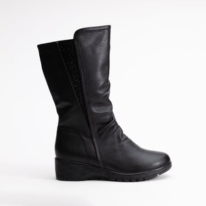 mid calf boots leather