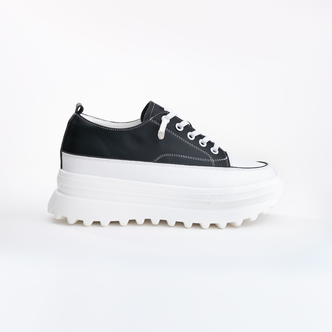 Classic Leather Double Platform Sneaker - Etsy