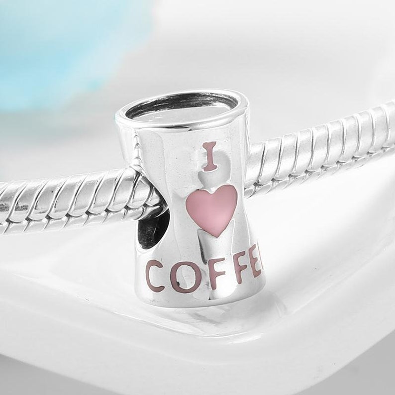 Wow Charms 925 Sterling Silver Charms Wine Cup Coffee Pot Cup Beads Pendants. Charms fit for Pandora Bracelets. 8