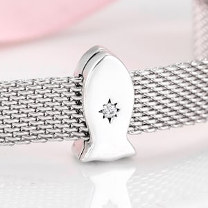 Wow Charms 925 Sterling Silver Reflection Clips Heart Star Zircon Beads Charms Reflection fit for Pandora Bracelets. 3